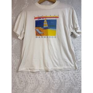 Vintage 80s Endless Summer Neon Beach Barbados Single Stitch T-Shirt Unisex M